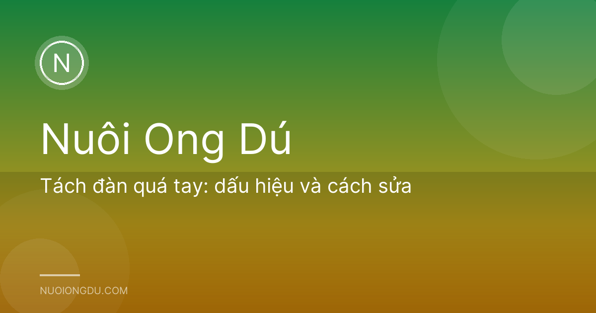Tách đàn quá tay: dấu hiệu và cách sửa